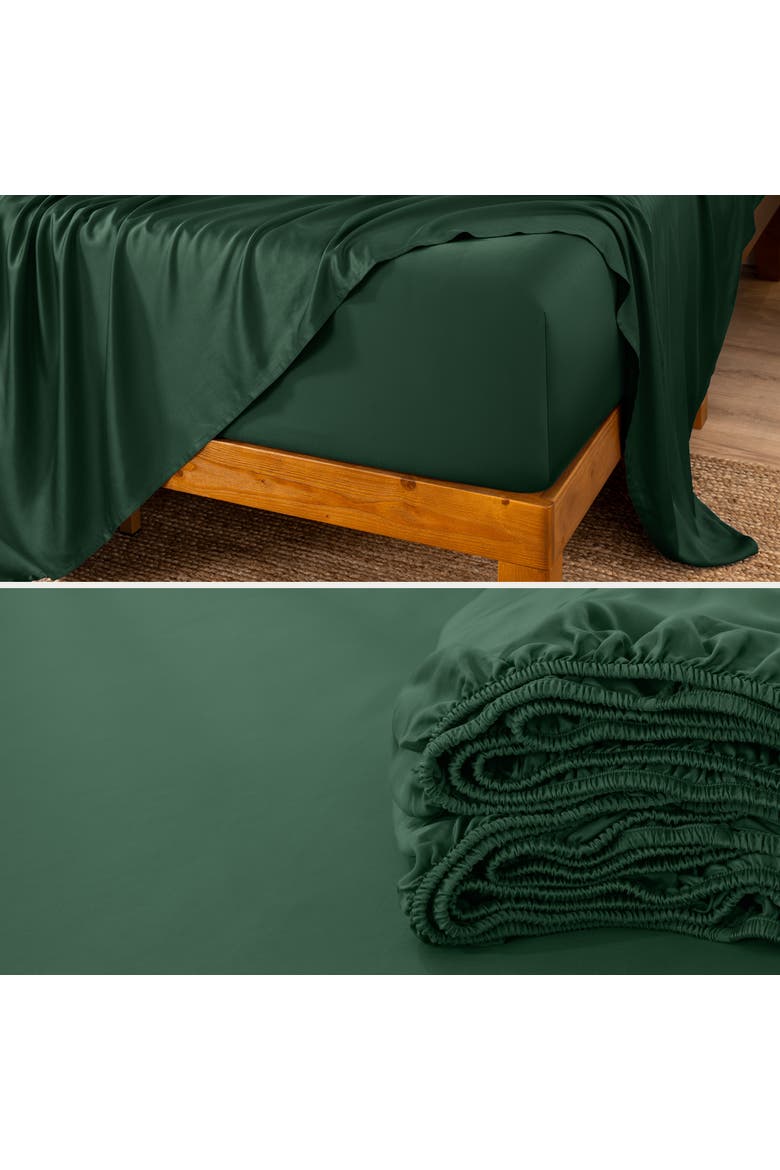Cooling Rayon Sheet Set, Alternate, color, Forest Green