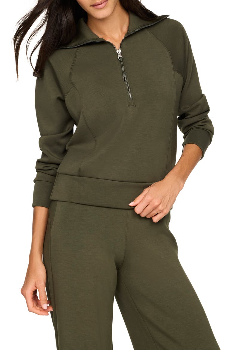 AirEssentials Half Zip Sweatshirt, Main, color, MONSTERA