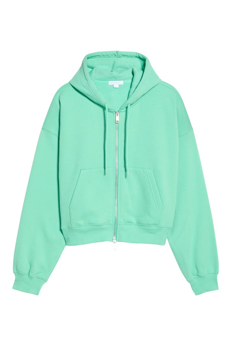 Luxe Fleece Full Zip Hoodie, Main, color, JADE POOL