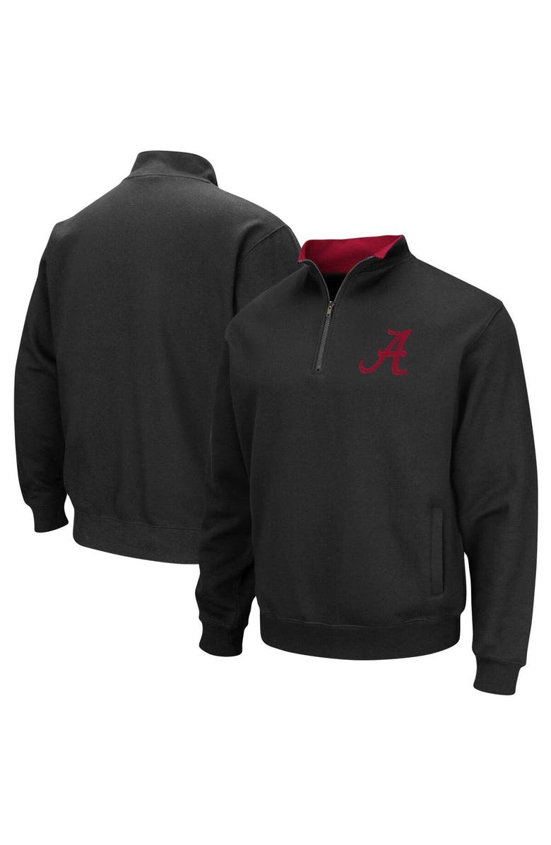 COLOSSEUM Men's Colosseum Black Alabama Crimson Tide Tortugas Logo Quarter-Zip Pullover Jacket, Main, color, Black