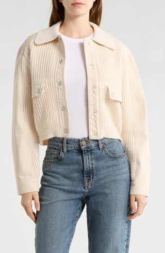 BLANKNYC Sweater Bomber Jacket