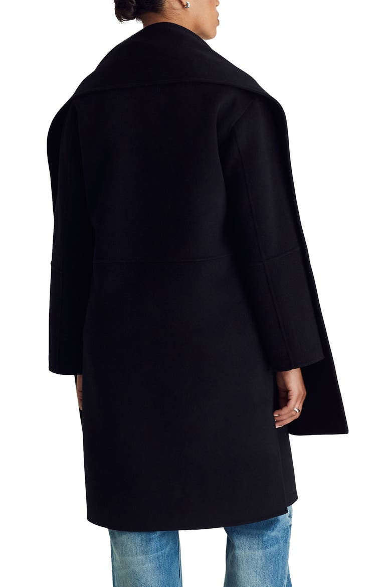 Claude Scarf Coat, Alternate, color, Black