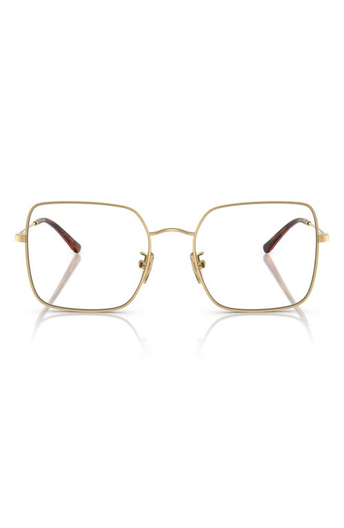 Vogue 54mm Square Optical Glasses In Gold