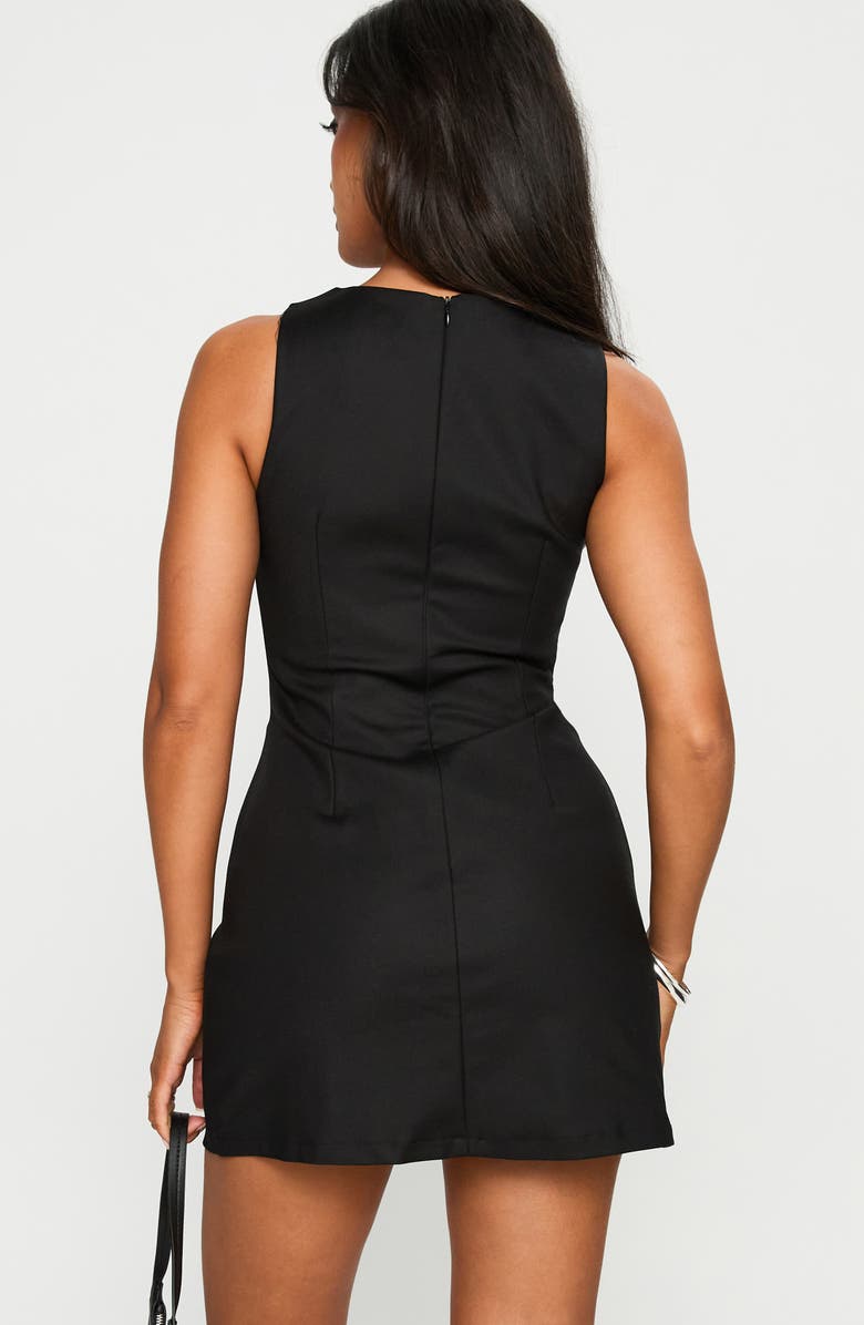 Princess Polly Night Changes Cutout Sleeveless Minidress, Alternate, color, Black