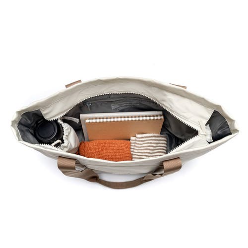 Lefrik Strata Tote Bag In Chalk