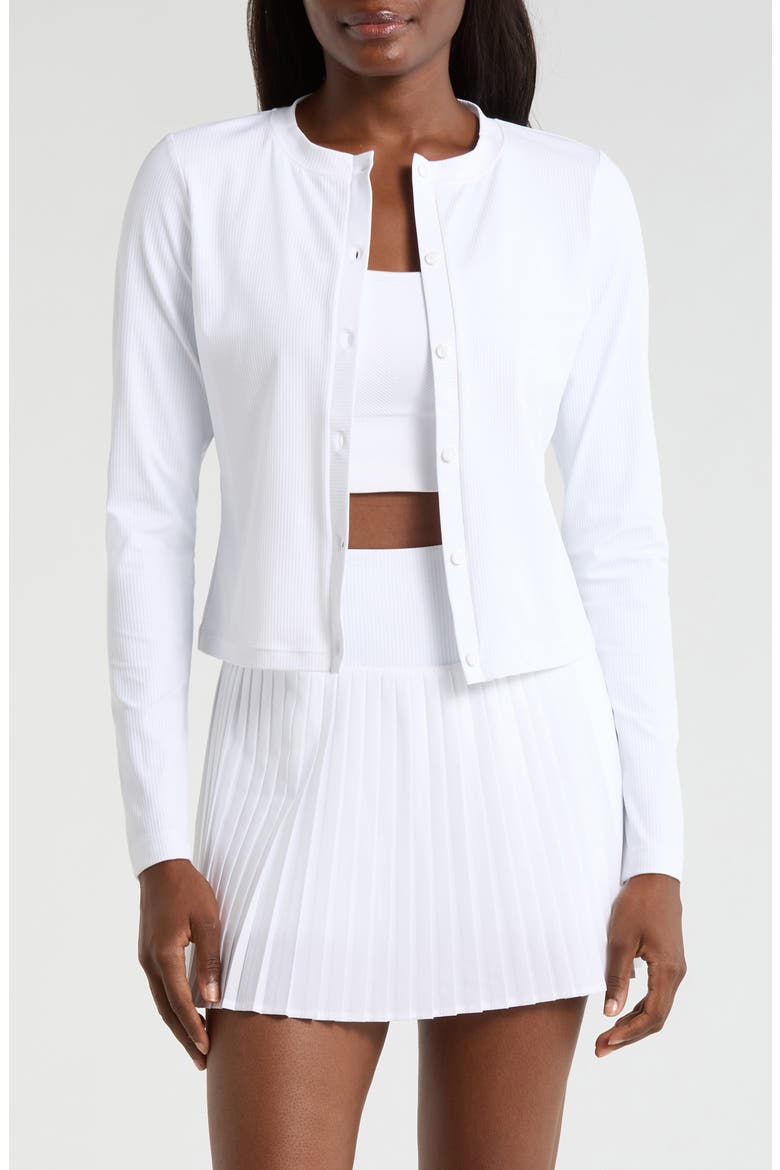 Rib Cardigan, Main, color, BRILLIANT WHITE