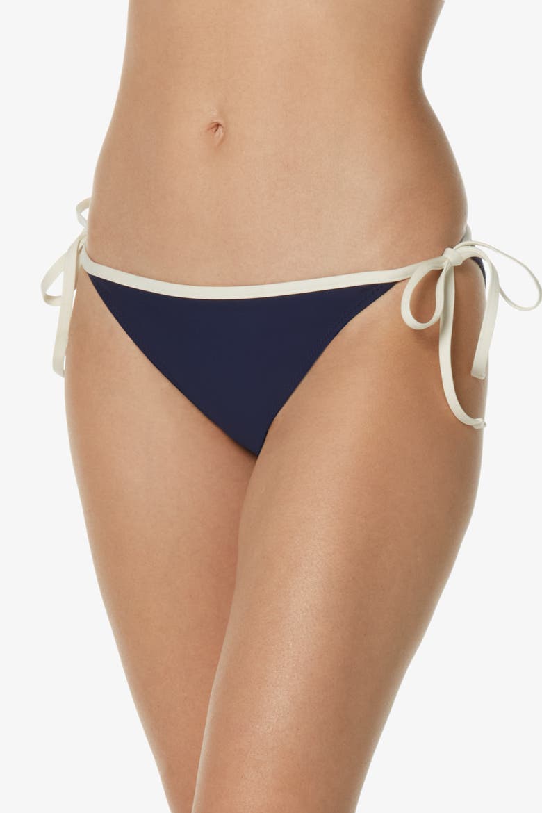 String Bottom With Binding, Alternate, color, Navy Ivory
