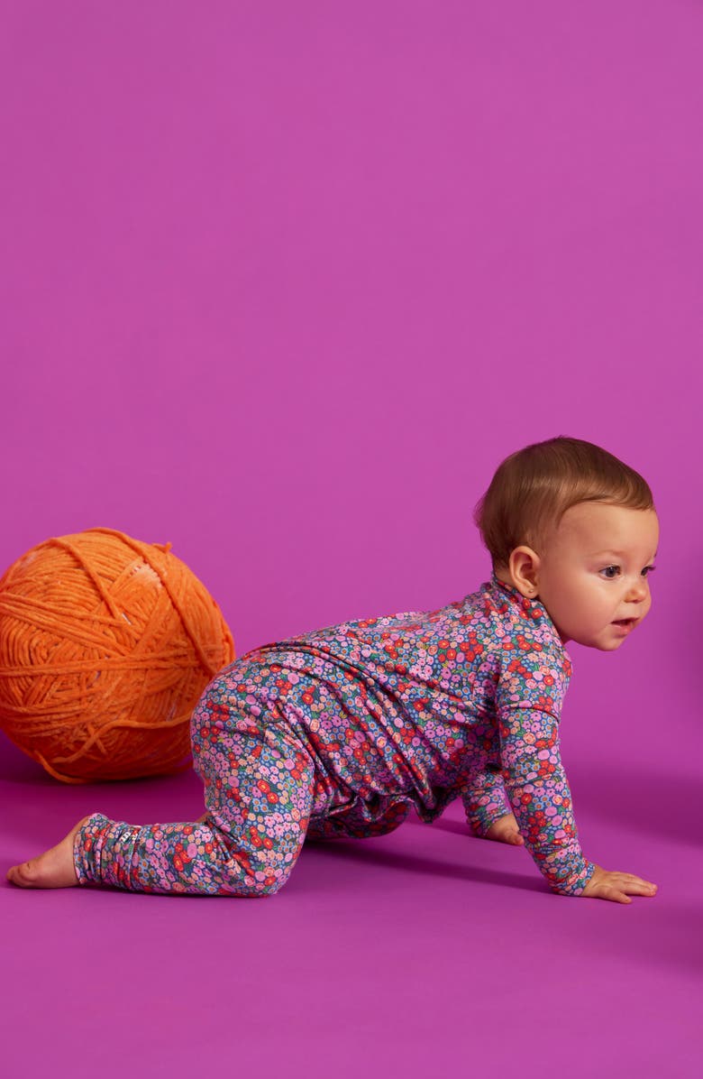 Magnetic Me Gilded Lily Magnetic Closure Convertible Romper, Alternate, color, Red