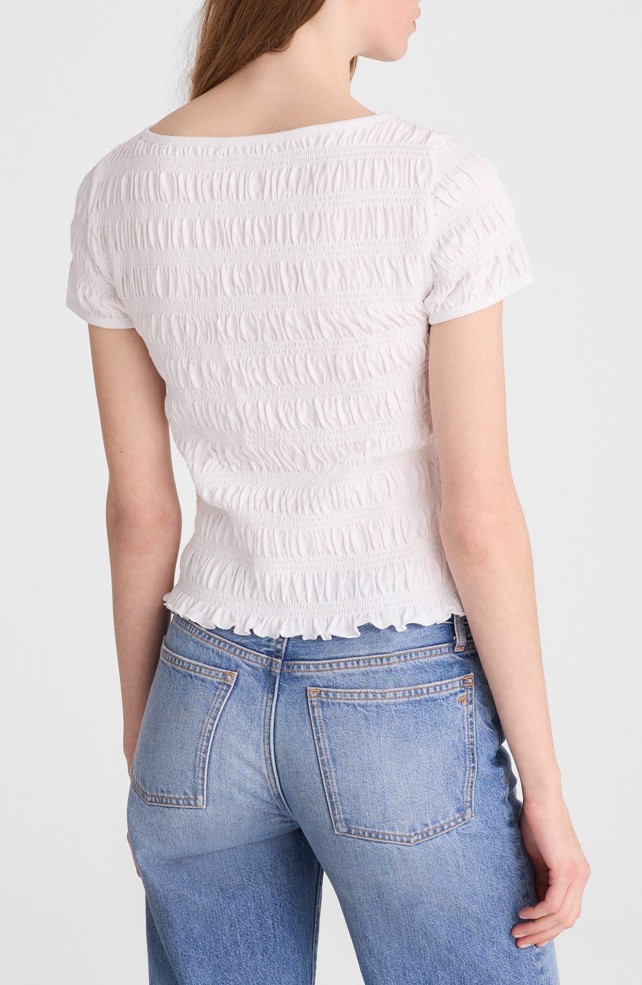 Smocked Short Sleeve Top - image 4
