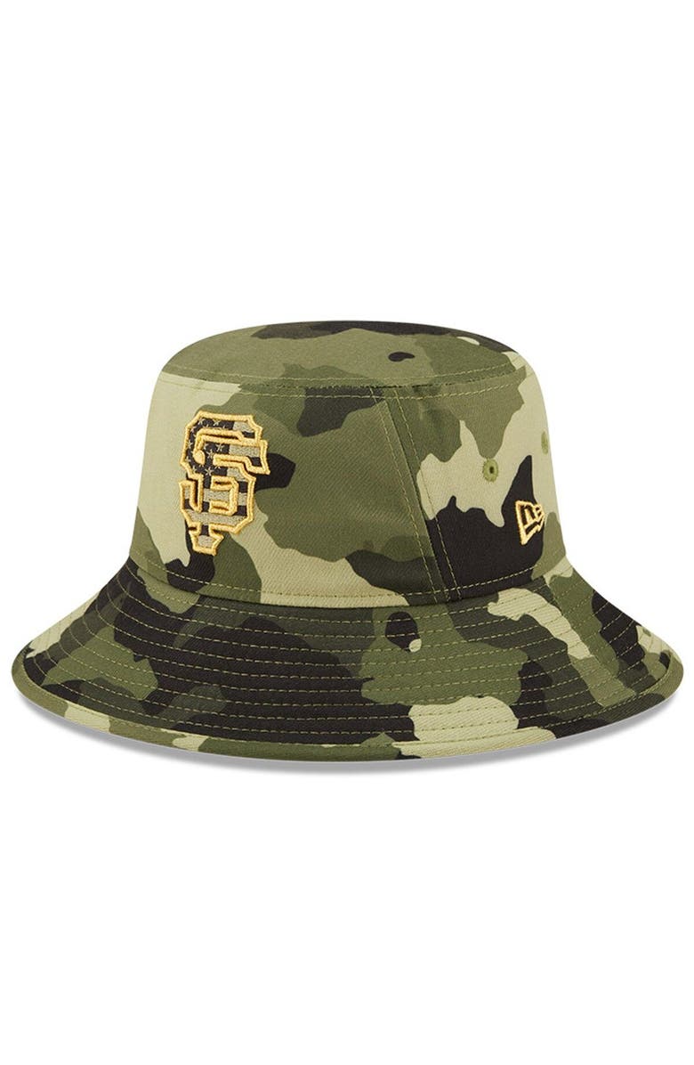 New Era Men's New Era Camo San Francisco Giants 2022 Armed Forces Day Bucket Hat, Alternate, color, Camo