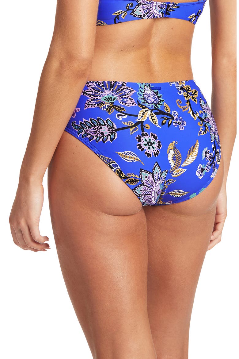 Mid Bikini Bottoms, Alternate, color, COBALT