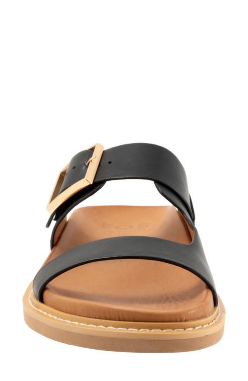 Eos Footwear Dedra Two-strap Sandal In Black