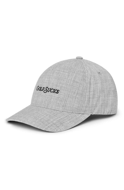 Travismathew Golf Sucks Six-panel Snapback Cap In Gray