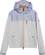 Moncler Grenoble Cotton Fleece & Chambray Zip Sweatshirt