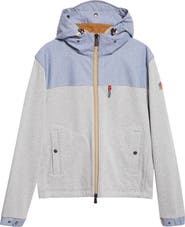 Moncler Grenoble Cotton Fleece & Chambray Zip Sweatshirt