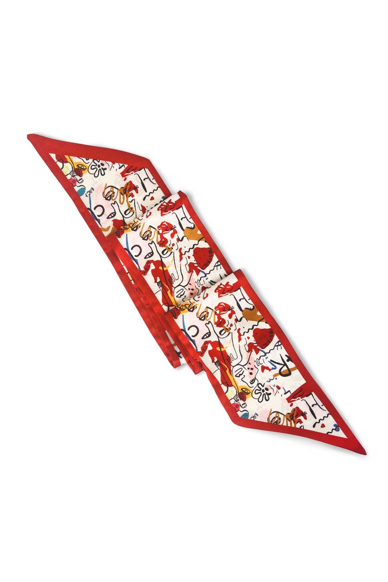 The Siena Skinny Scarf, Alternate, color, Red