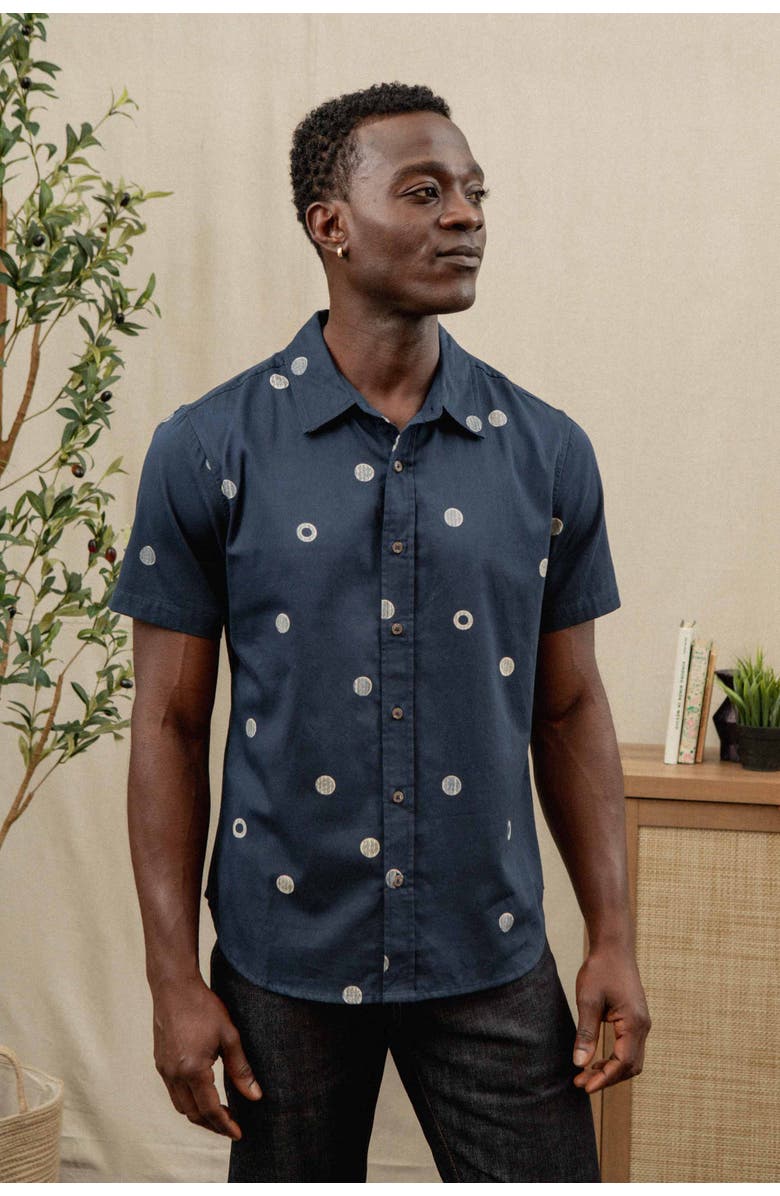 Bridge & Burn Emerson Slim Shirt, Alternate, color, Lunar Polka