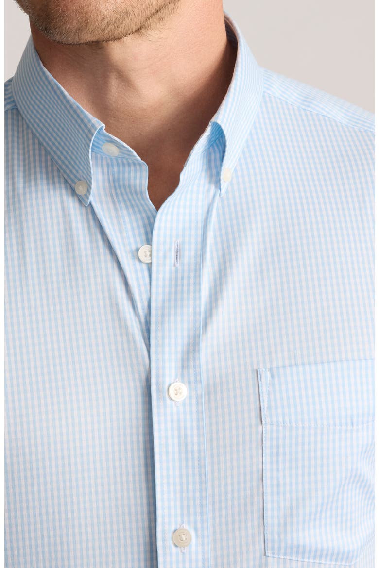 Harland Stripe CottonTek™ Performance Button-Down Shirt, Alternate, color, AIRY BLUE