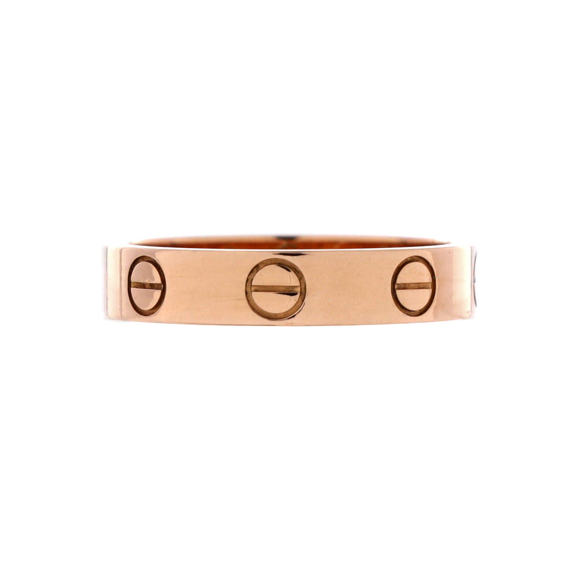 Love Wedding Band Ring 18K Rose Gold, Main, color, Metallic Gold