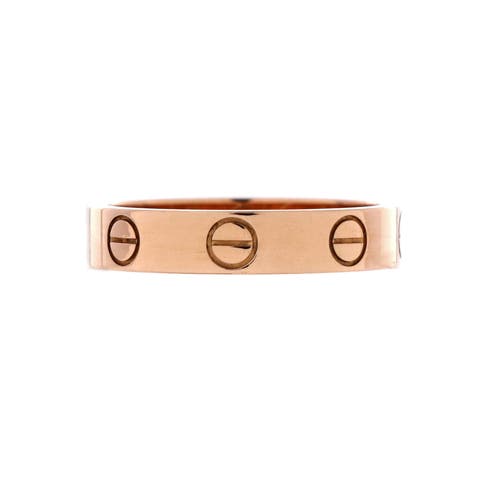 Love Wedding Band Ring 18K Rose Gold