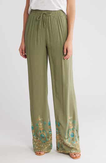 Forgotten Grace Embroidered Drawstring Pants