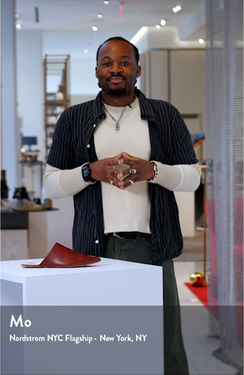 Pointed Toe Water Resistant Mule, sales video thumbnail