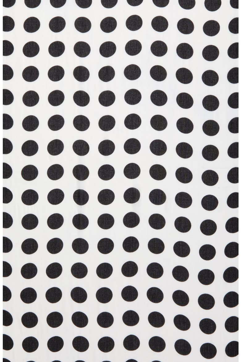 grid dot scarf, Alternate, color, CREAM