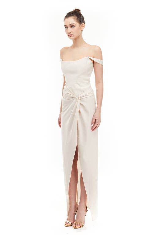 Mother Of All Olive Maxi Dress In Beige