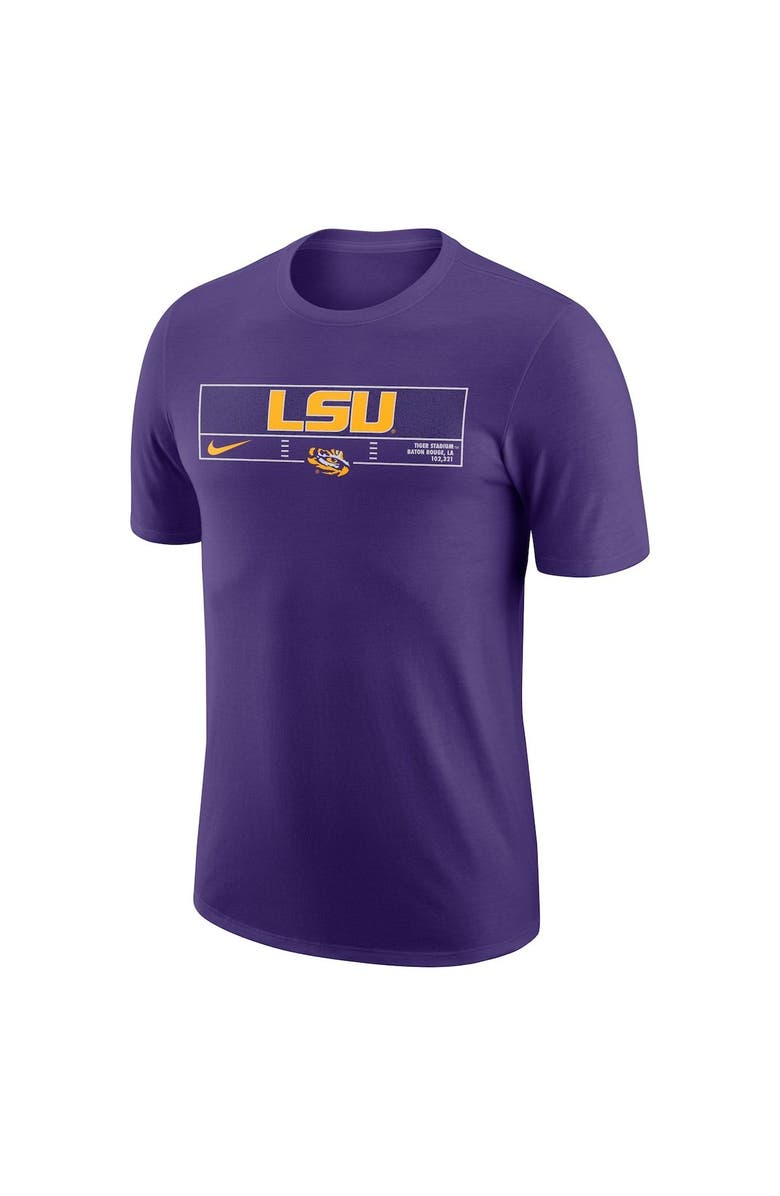 Nike Men's Nike Purple LSU Tigers Wordmark Stadium T-Shirt, Alternate, color, 