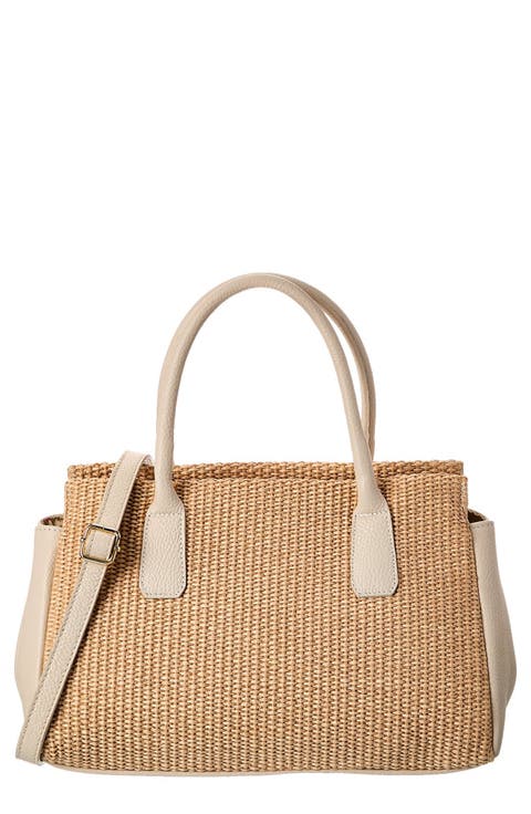 Lyra Raffia Tote Bag