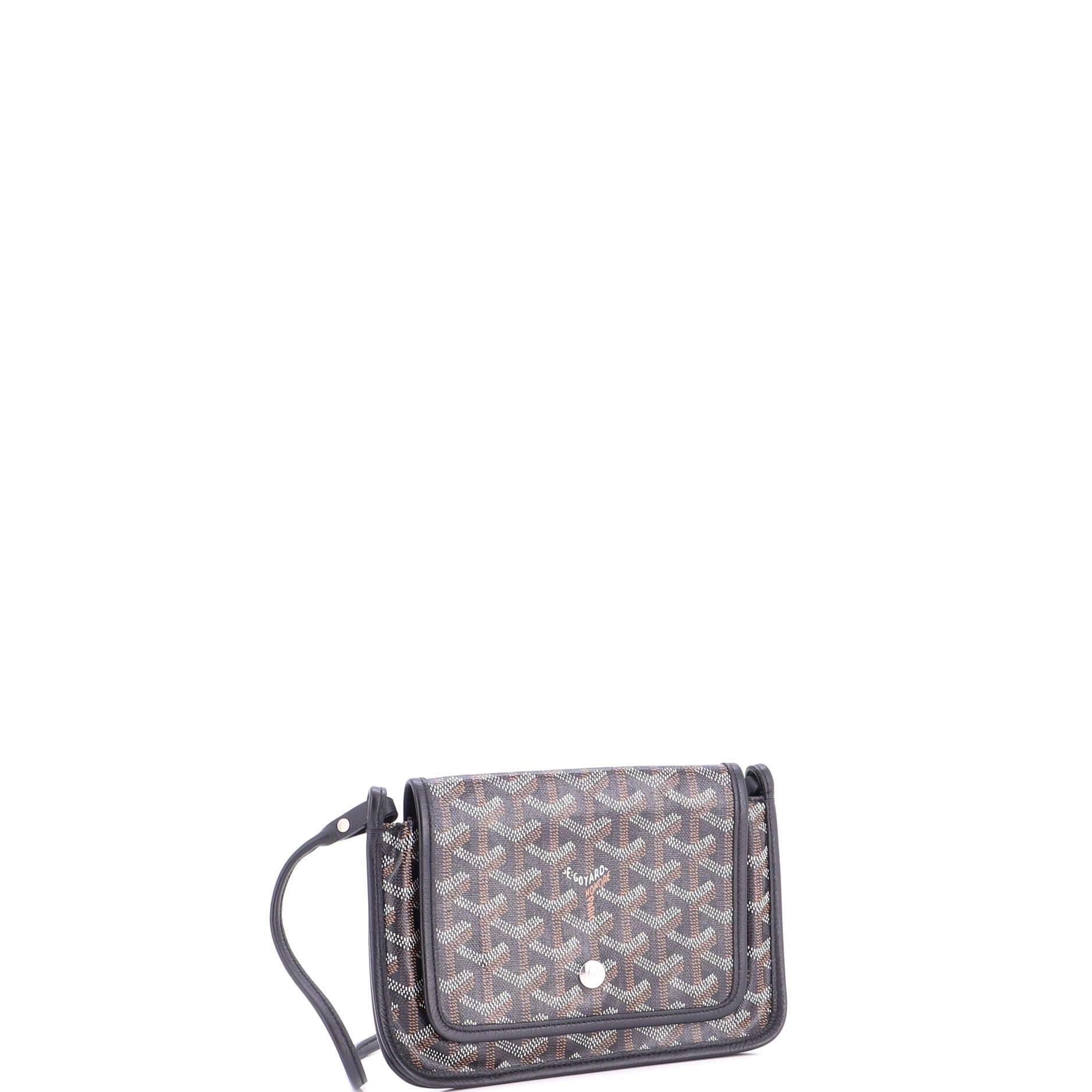Plumet Clutch Wallet Coated Canvas, Alternate, color, Black