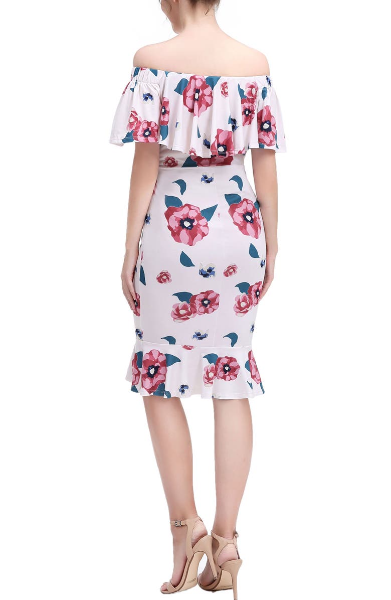 Kimi & Kai Kyla Maternity Nursing Mermaid Dress, Alternate, color, Multicolored