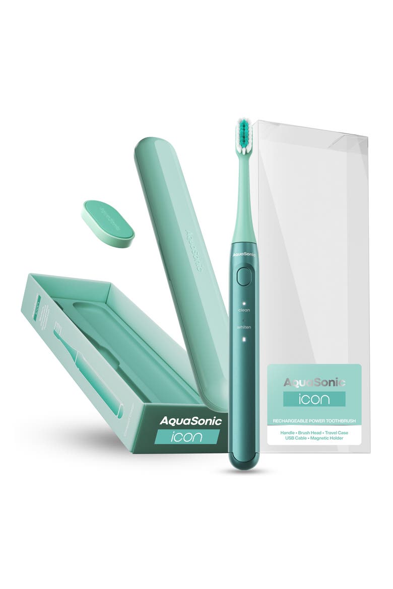 Icon Rechargeable Power Electric Toothbrush, Alternate, color, GREEN