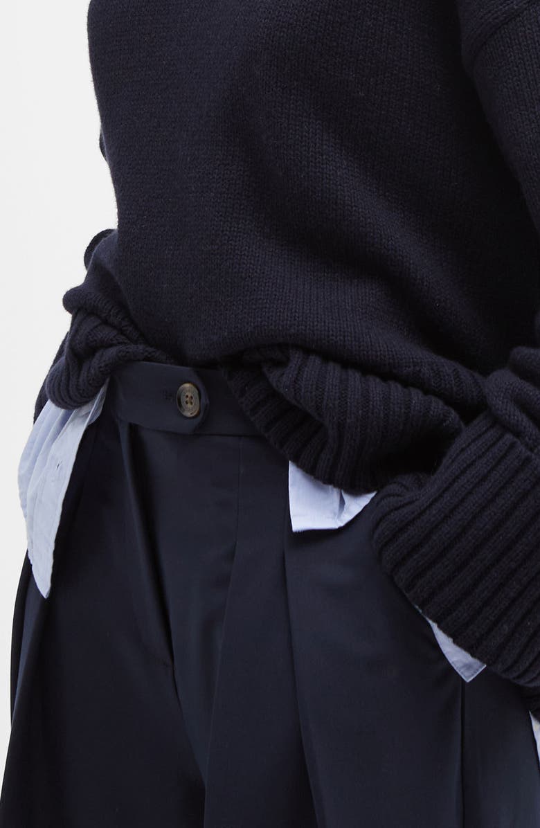 Barbour Francis High Waist Wide Leg Pants, Alternate, color, Navy