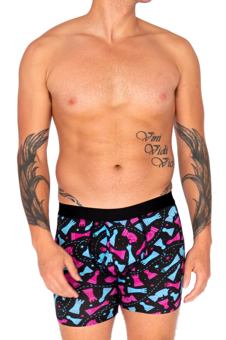 Checkmate Boxer Briefs, Main, color, BLACK