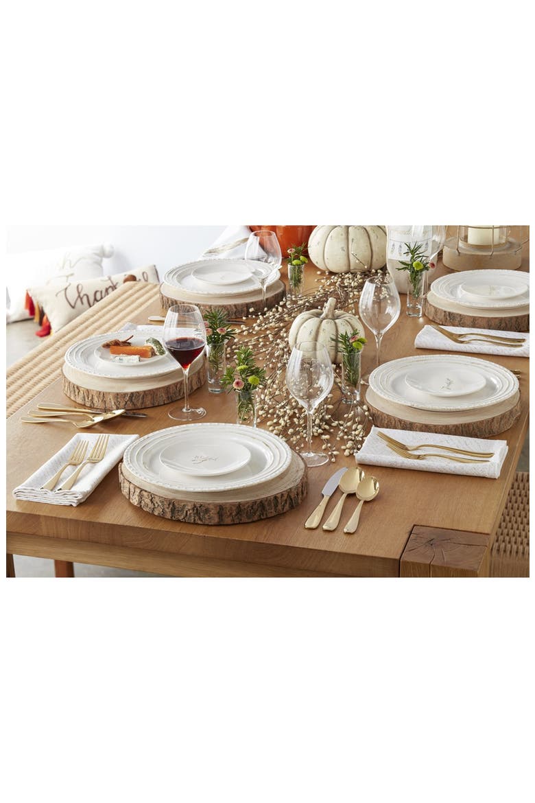Gibson 'Get Stuffed' Stoneware Serving Platter, Alternate, color, WHITE