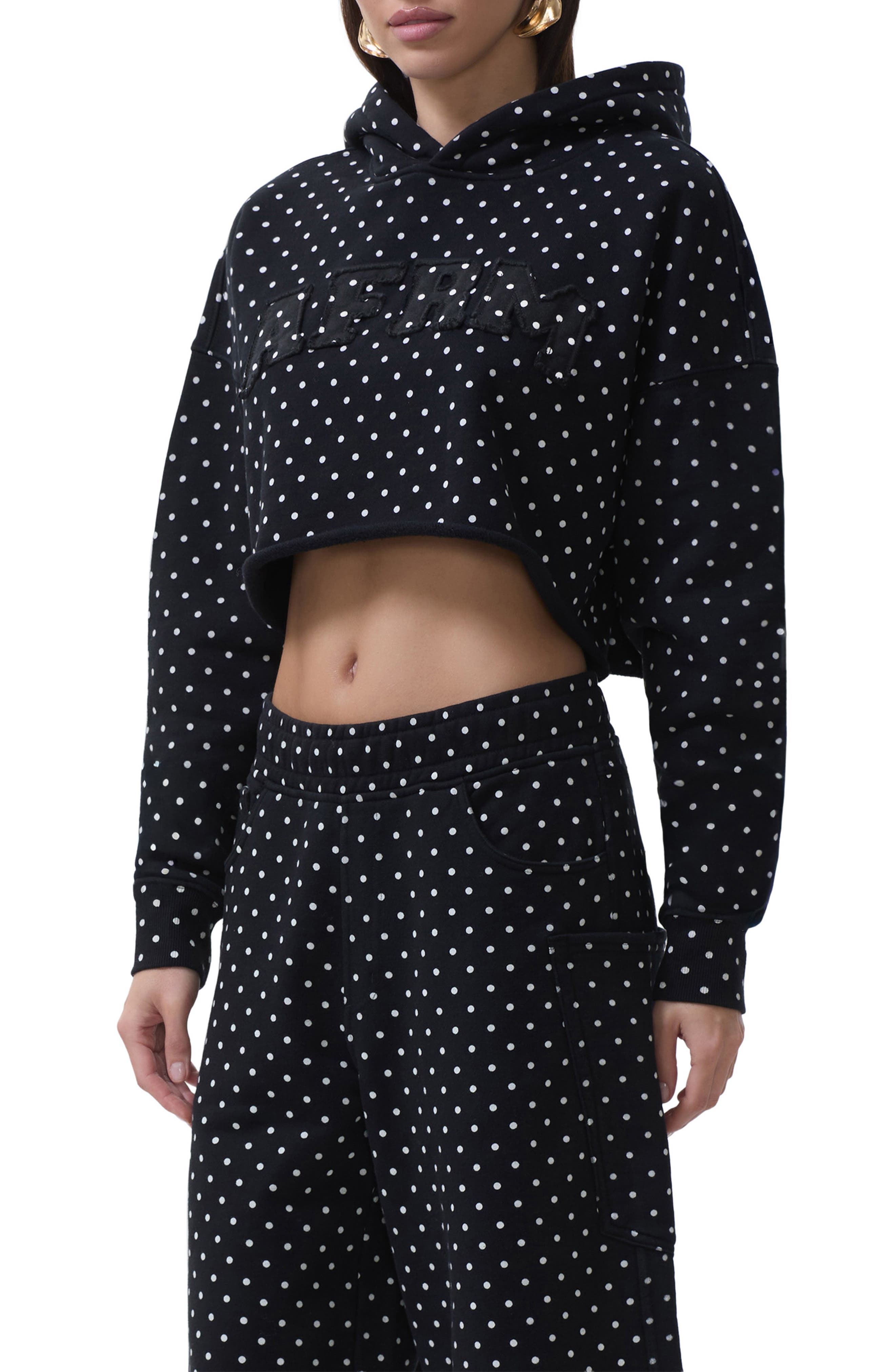 AFRM Darius Crop Cotton Hoodie