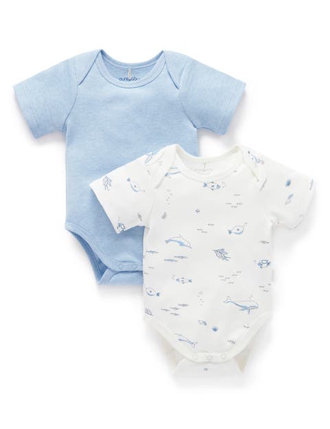 2 Pack Short Sleeve Bodysuit