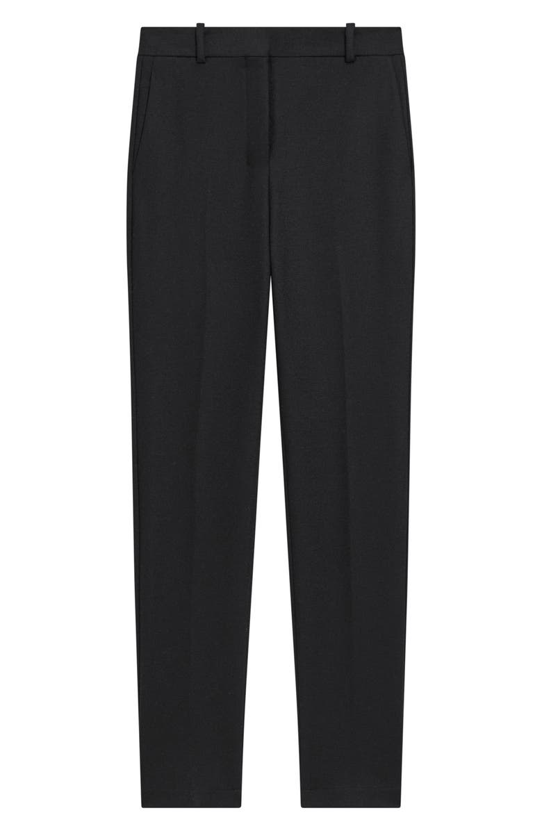 Theory Slim Fit Wool Blend Pants, Alternate, color, Black