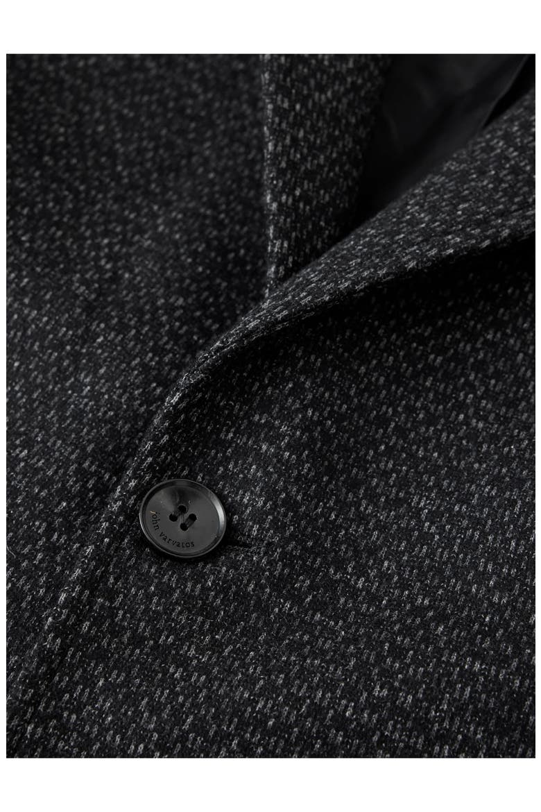 Alllen Charcoal Grey Textured Stretch Wool & Cotton Blend Suit Jacket, Alternate, color, CHARCOAL