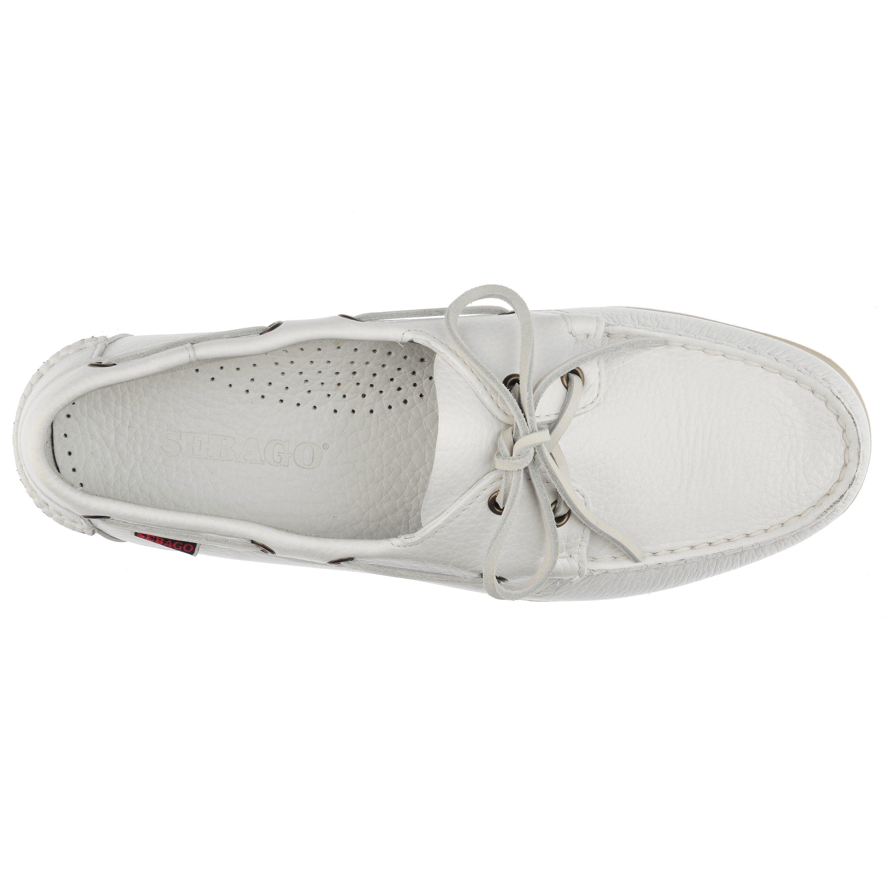 Sebago Portland Martellato Boat Shoes, Alternate, color, White