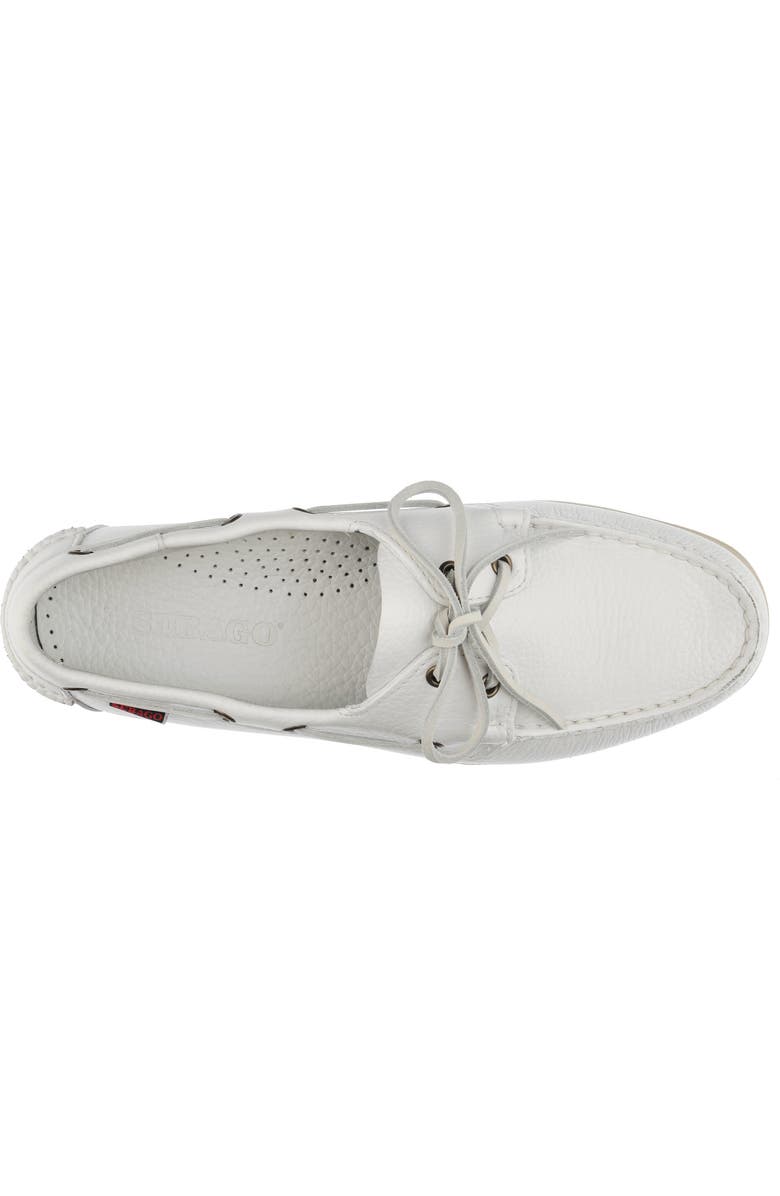 Sebago Portland Martellato Boat Shoes, Alternate, color, White