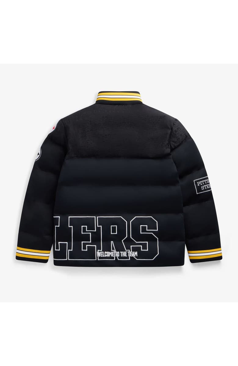Off Season Unisex Black Pittsburgh Steelers Team Puffer Jacket, Alternate, color, Black