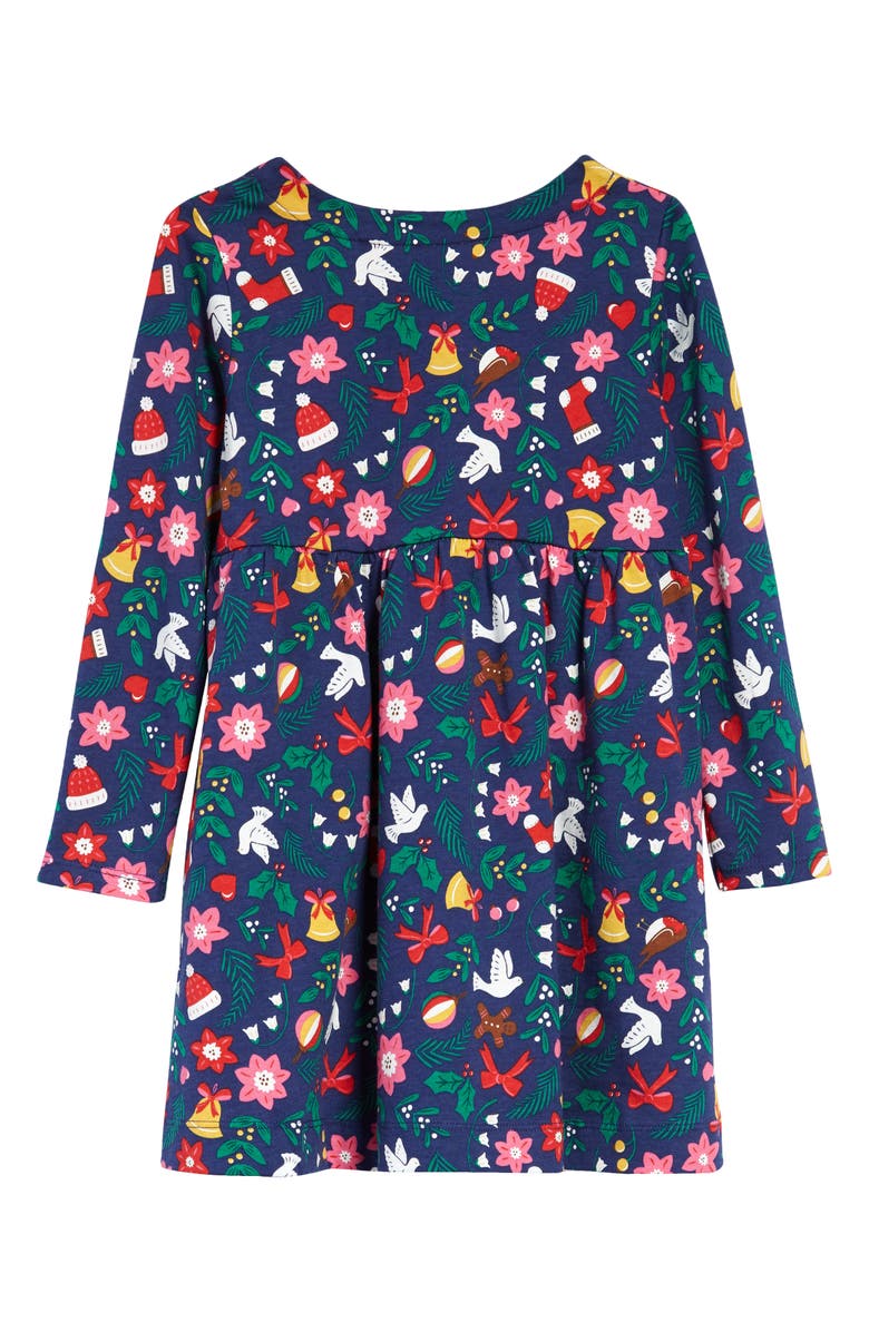 Mini Boden Kids' Fun Print Long Sleeve Dress, Alternate, color,