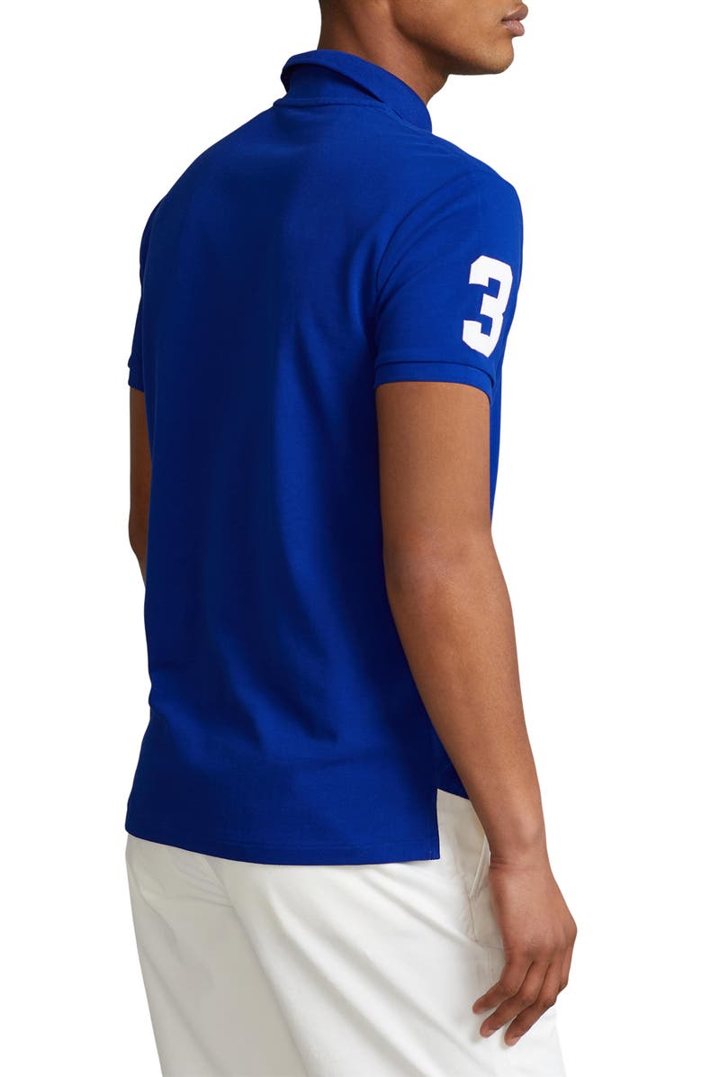 Polo Ralph Lauren Triple Pony Embroidered Piqué Polo, Alternate, color,