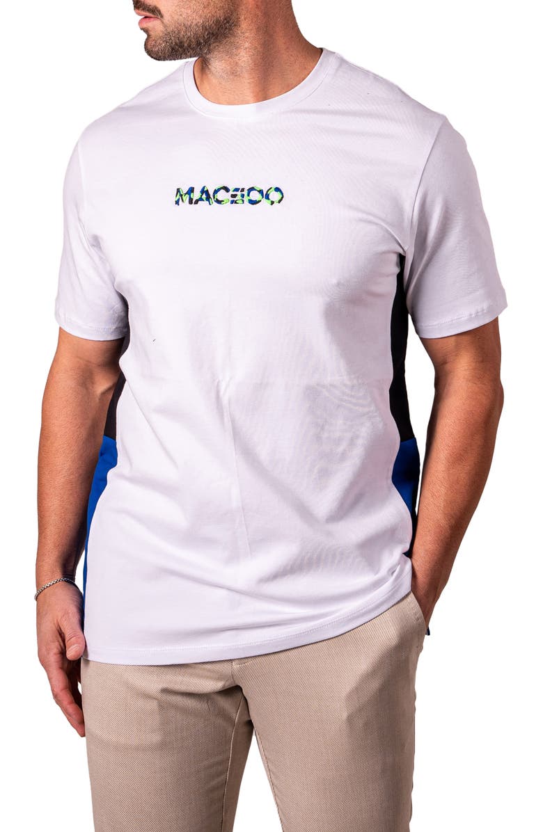 Maceoo Resistance Embroidered T-Shirt, Alternate, color, White