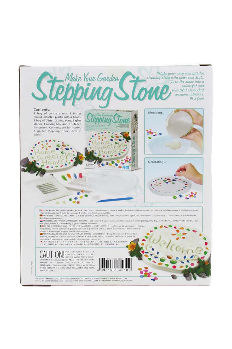 Make Your Garden Stepping Stone Ceramic Yard Decor Kit, Alternate, color, Multicolored