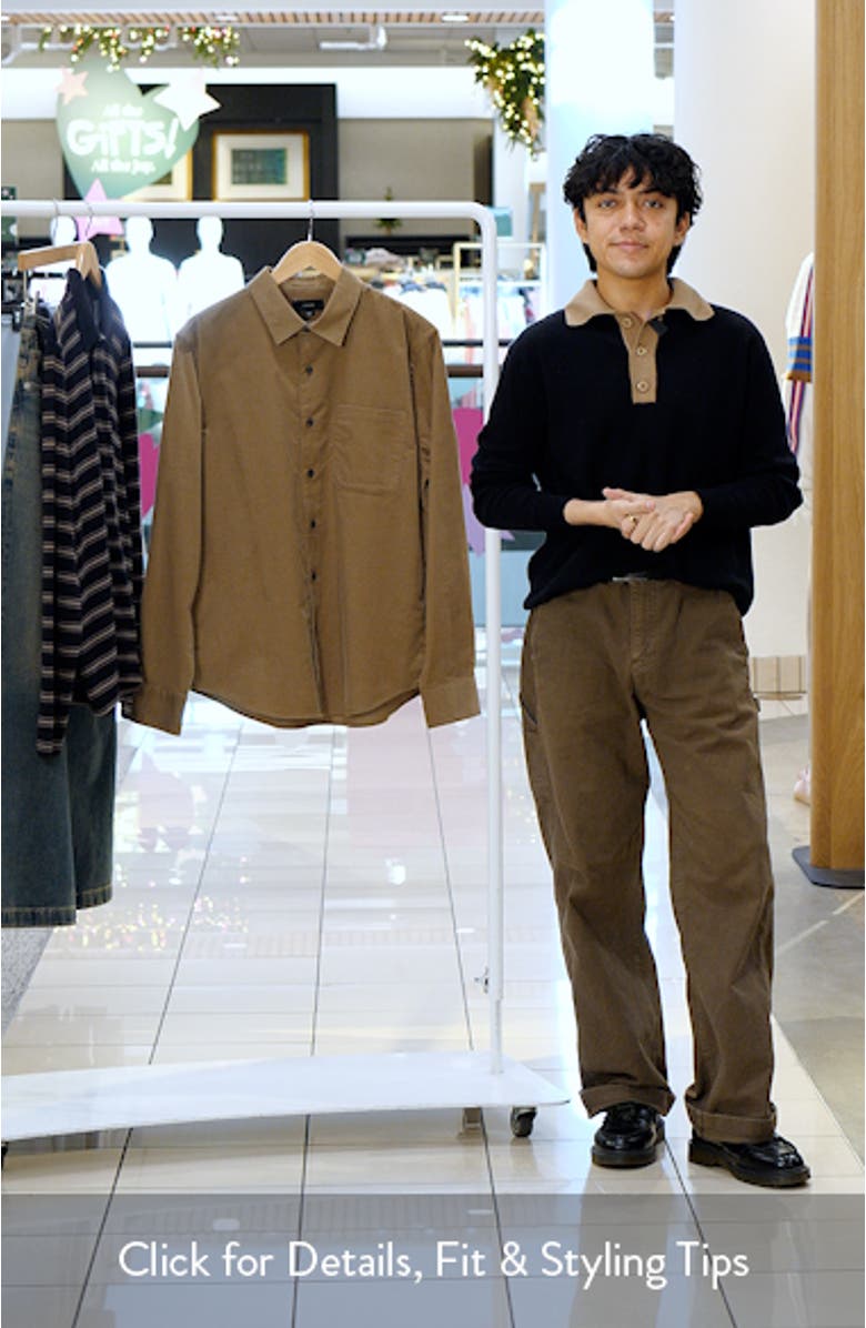 Corduroy Button-Up Shirt, sales video thumbnail