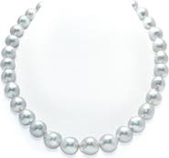 The Pearl Source 10-12mm White South Sea Drop Oval Pearl Necklace - AAA Quality
