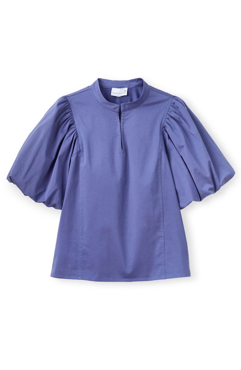 Cartolina Perry Removable Tie Neck Top, Alternate, color, Coastal Indigo